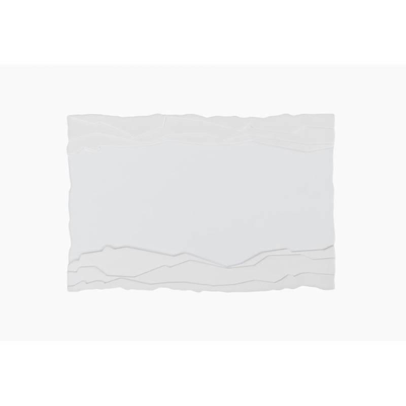 Terra plato rectangular de porcelana blanca 26x18 cm
