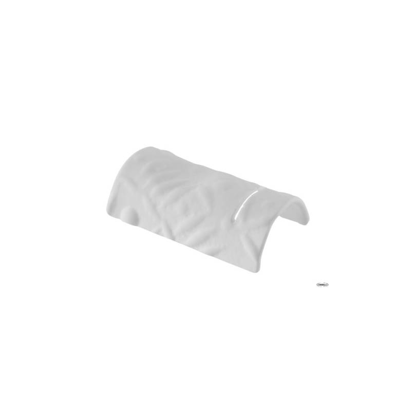Range-couverts Bridge en verre blanc mat 9,2x5,5 cm