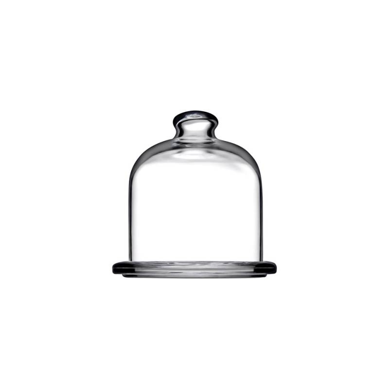 Platillo básico de cristal con cúpula 10x10 cm