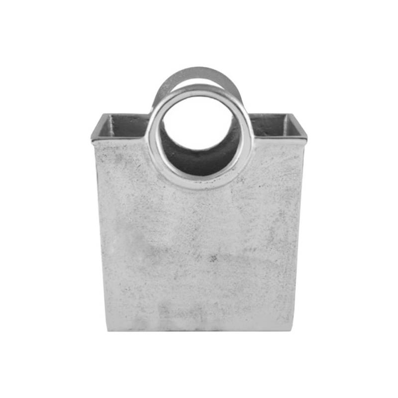 Sac seau à vin en aluminium argenté cm 21x14x25,5