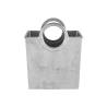 Sac seau à vin en aluminium argenté cm 21x14x25,5