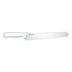 Couteau à pain Sanelli Ambrogio Hard Supra 4D en acier inoxydable et manche blanc cm 38,5