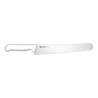 Couteau à pain Sanelli Ambrogio Hard Supra 4D en acier inoxydable et manche blanc cm 38,5