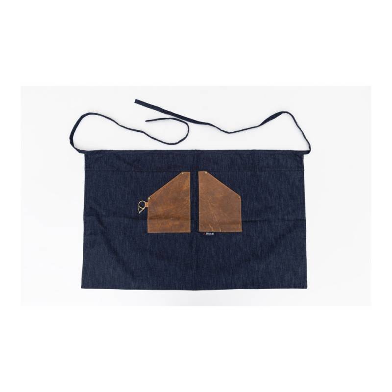 Tablier de taille en jean avec poches en cuir 56x90 cm
