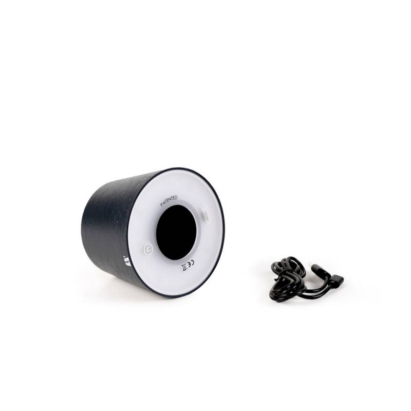 Abat-jour à led Moon One Light rechargeable gris graphite
