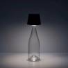 Lampada a led paralume Moon One Light ricaricabile grigio grafite