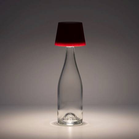 Abat-jour LED Sun One Light rechargeable rouge lave