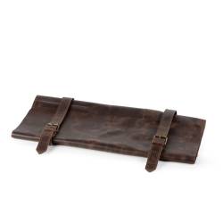 Sac à couteaux Moeta pour 5 personnes en cuir marron