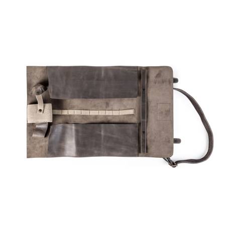 Sac à roulettes Mojito en cuir marron pour barman
