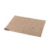 Ponente set de table rectangulaire avec pochette à couverts en toile marron cm 47x39