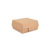 Envase para hamburguesas The Pack de cartón marrón 14,2x13,7x6,1 cm