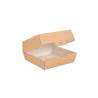 Envase para hamburguesas The Pack de cartón marrón 14,2x13,7x6,1 cm