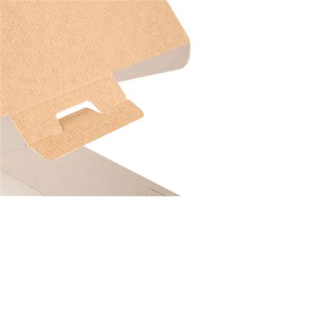 Envase para hamburguesas The Pack de cartón marrón 14,2x13,7x6,1 cm
