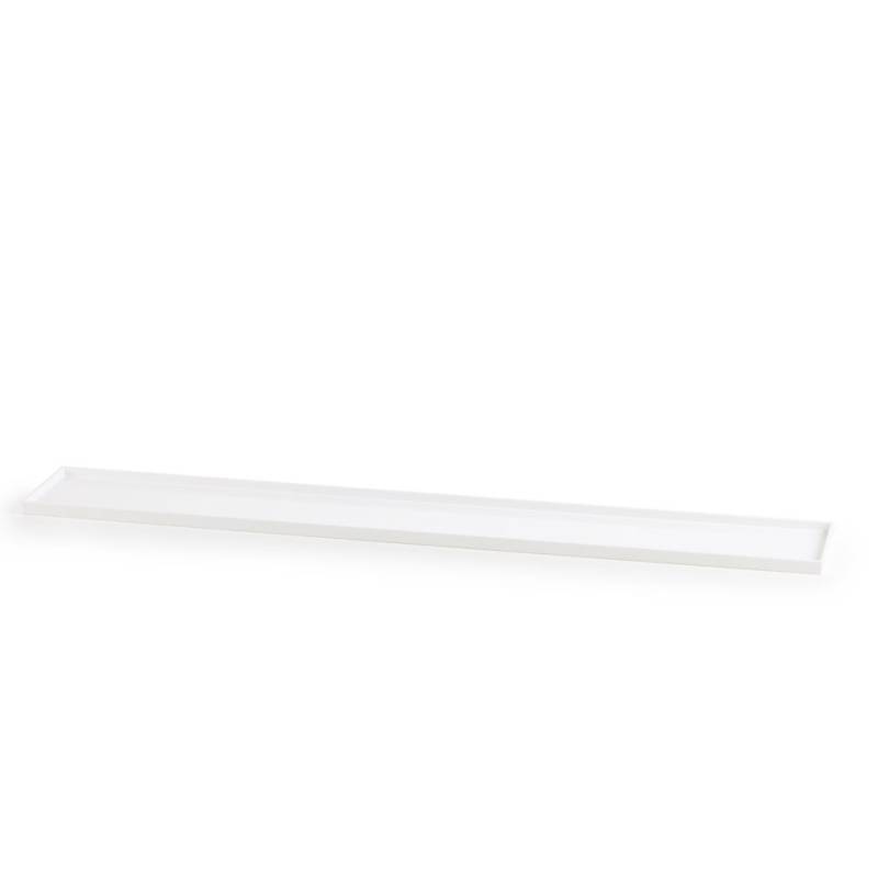 Plateau à pâtisserie/bar rectangulaire en blanc abs cm 60x10x1
