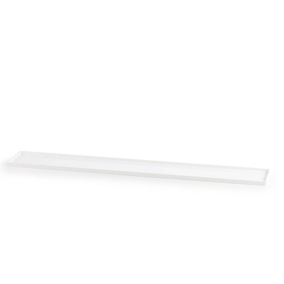 Rectangular pastry/bar tray in white abs cm 60x10x1