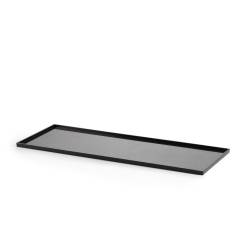 Bandeja rectangular para pastelería/bar en negro ps cm 50x20x1