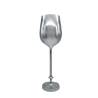 Flauta de acero inoxidable espejo columna 69 cm