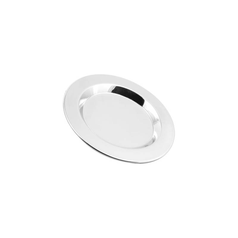 Sous-verre rond en acier inoxydable 11,2 cm