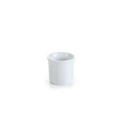 Gobelet à café cylindrique en porcelaine blanche cl 5,5