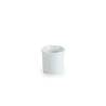 Vaso de café cilíndrico de porcelana blanca cl 5,5