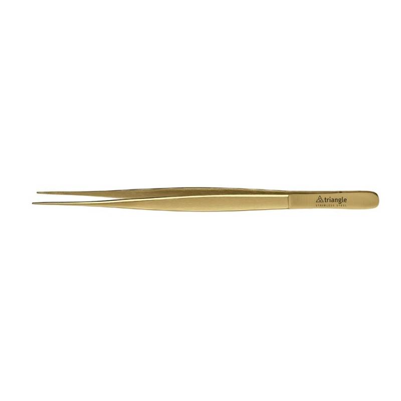 Tendeur de chef triangulaire en acier inoxydable plaqué or cm 15,5