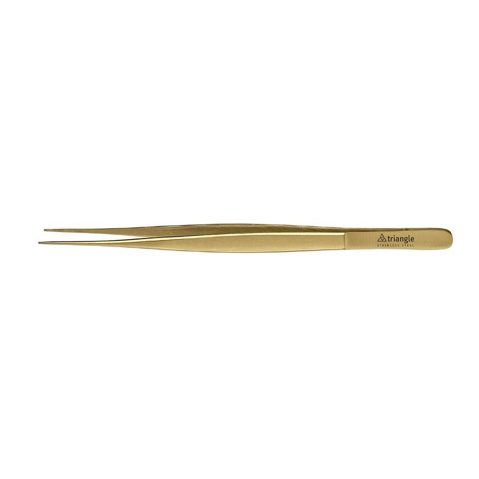 Tensor de cocinero triangular de acero inoxidable dorado cm 15,5