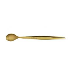 Muelle de cocinero con acero inoxidable dorado Cuchara triangular cm 17