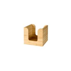 Servilletero de bambú natural Duni 11,5x11,5x10 cm
