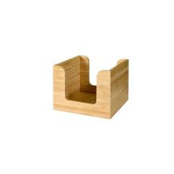 Servilletero Duni de bambú natural 13,5x13,5x10 cm