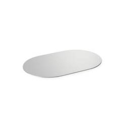 Assiette de service en acier inoxydable Lake Duni 36x23 cm