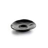 Bol para pasta roto de porcelana negra mate 19 cm