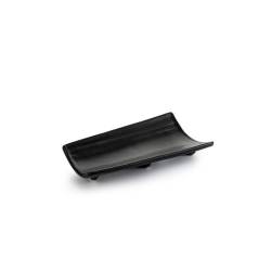 Porcelaine noire mate Coppo Mini Plate cm 18x10,5