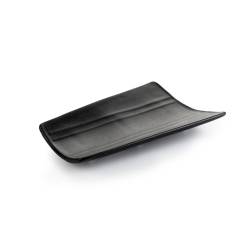Coppo Mini Assiette en porcelaine noire mate 22x15.5 cm