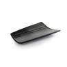Coppo Mini Assiette en porcelaine noire mate 22x15.5 cm
