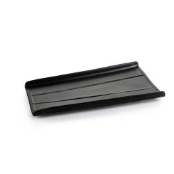 Roma Medium Assiette en porcelaine noire mate 32x16.5