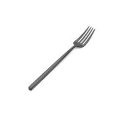 Fourchette de table Kyoto en acier forgé noir sablé 22 cm