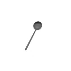 Cuillère à café Kyoto en acier forgé noir sablé 14,5 cm