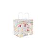 Bolsas de papel blanco con decoración de colores Palabras cm 32x21x28,5
