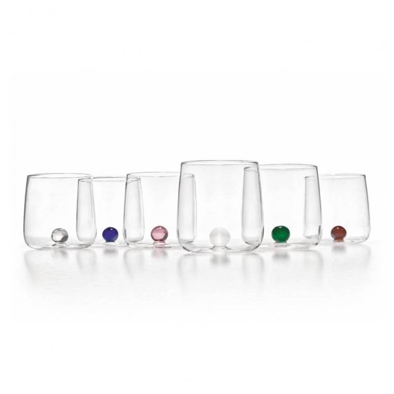 Bilia Azafrán vaso de cristal hecho a mano con balanza cl 44