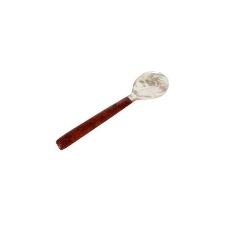 Cuillère en nacre et bois de rose 16,5 cm
