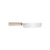 Cuchillo Nakiri hexagonal de acero inoxidable y madera 18 cm