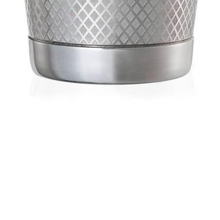 Shaker boston 2 pièces acier inoxydable diamant treillis décoration oz.18/28