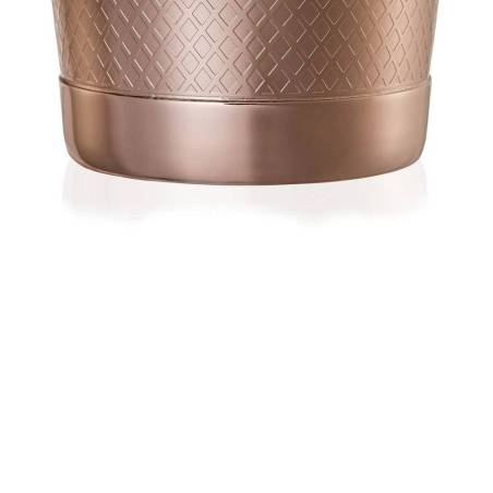 Coctelera boston 2 piezas acero inoxidable cobreado diamante enrejado decoración oz.18/28