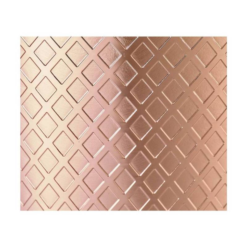 Coctelera boston 2 piezas acero inoxidable cobreado diamante enrejado decoración oz.18/28