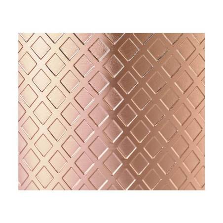 Shaker boston 2 pièces acier inoxydable cuivre plaqué diamant treillis décoration oz.18/28