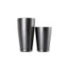 Shaker boston 2 pièces acier inoxydable treillis diamant noir décoration oz.18/28