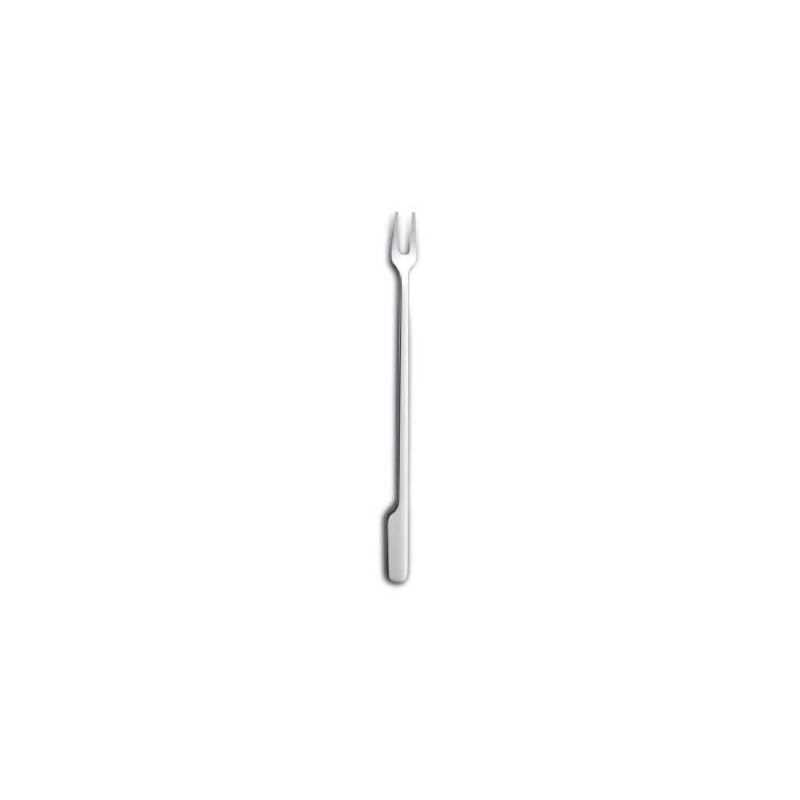 Lab tenedor de acero inoxidable de 2 puntas para aperitivos 13,6 cm
