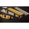 Bandeja pastelera rectangular en abs oro cm 50x10x1