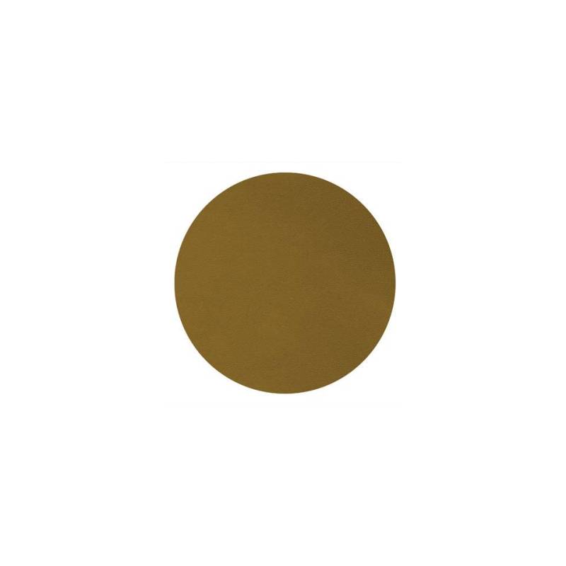 Posavasos redondo de pvc ocre laminado Star cm 10