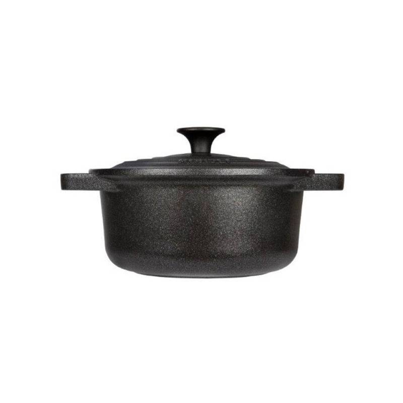 Le Pignatte Risolì Cocotte ronde antiadhésive en aluminium à 2 poignées avec couvercle pour induction 24 cm